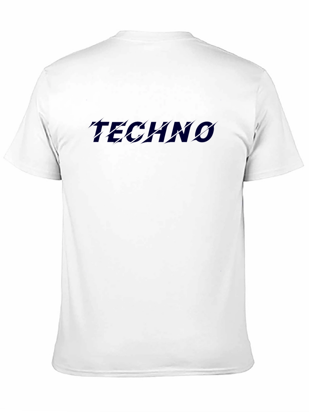 Techno Graphic Print Black T-Shirt