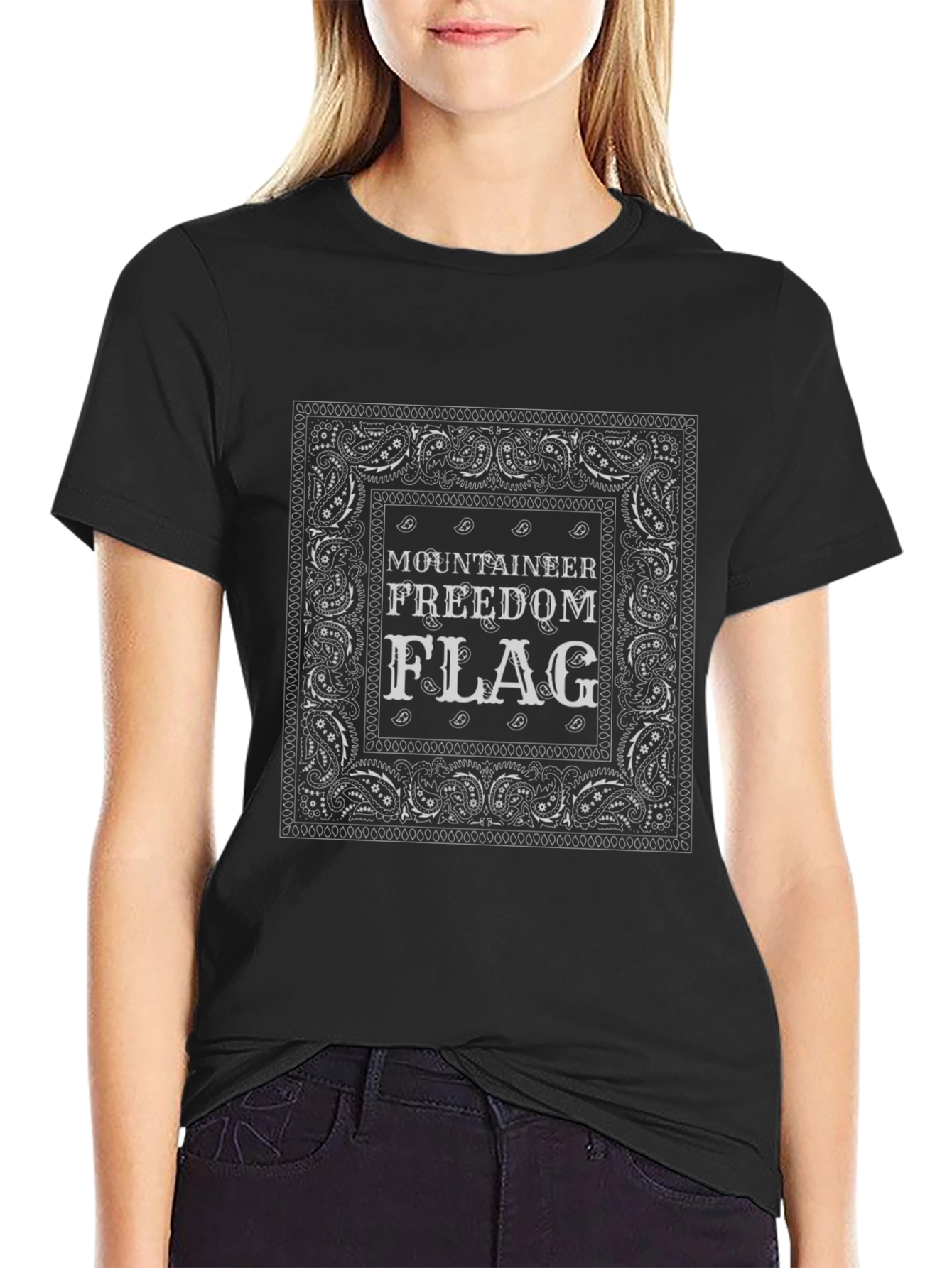 Mountaineer Freedom Flag Bandana T-Shirt