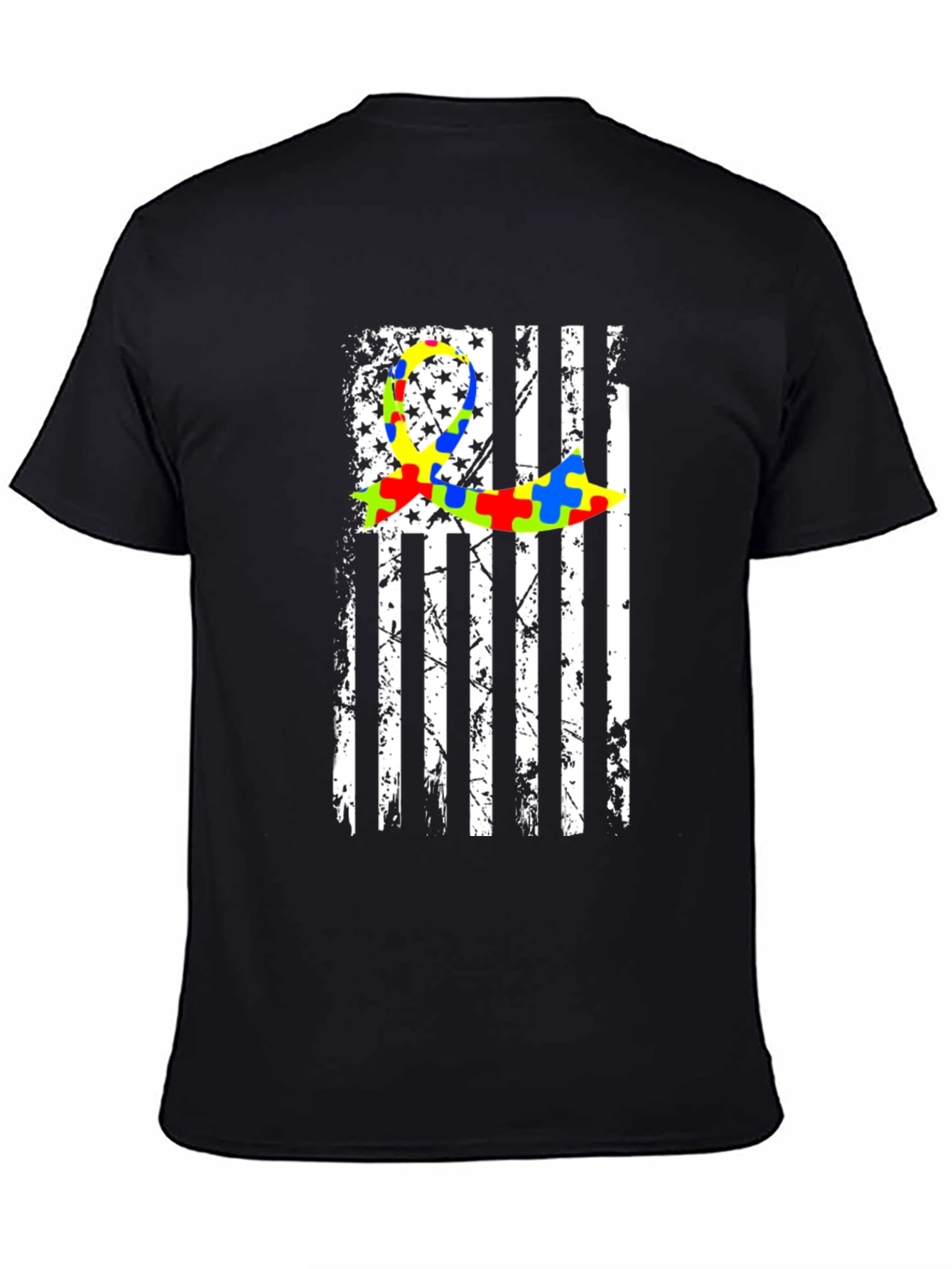 Autism Awareness Flag Graphic T-Shirt