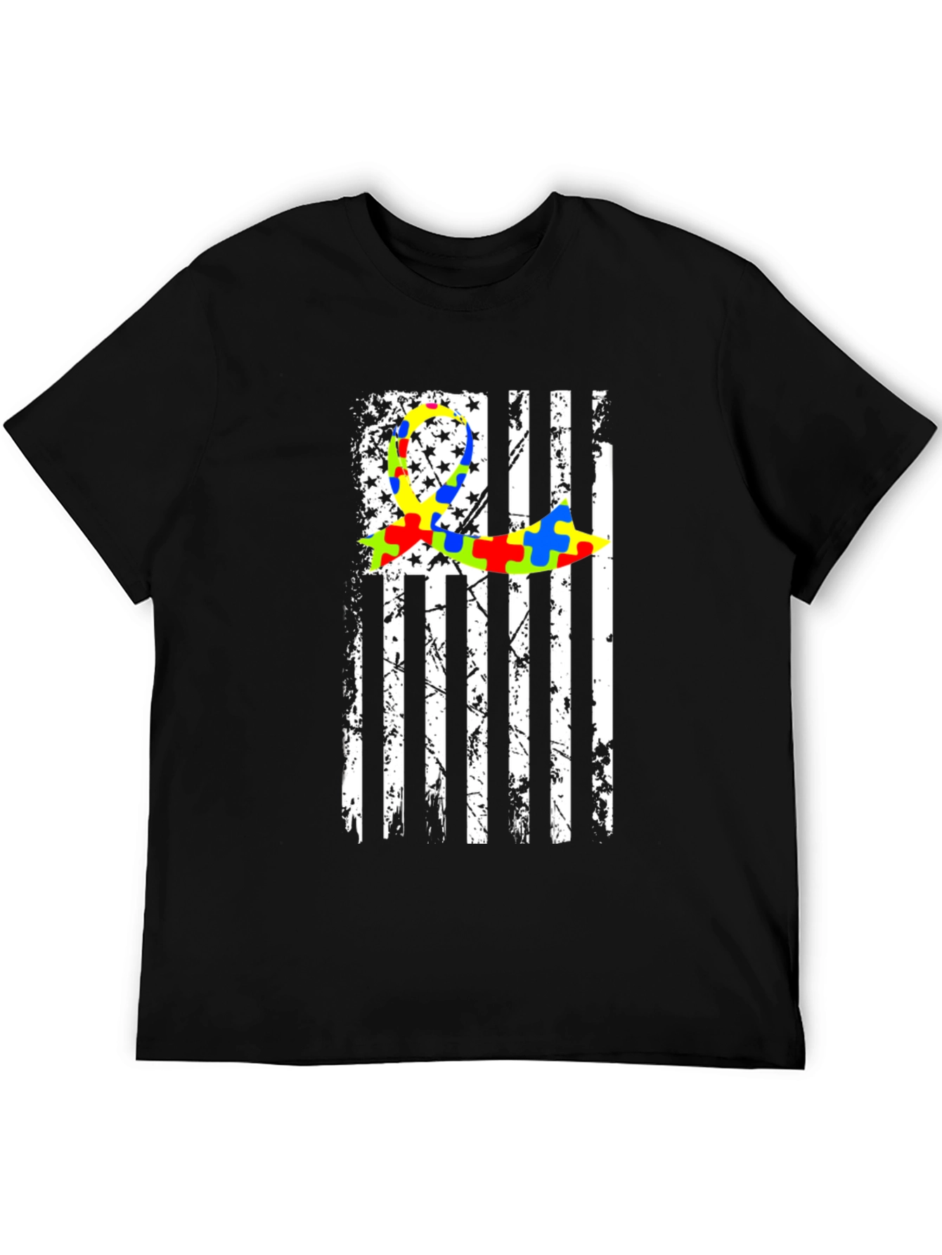 Autism Awareness Flag Graphic T-Shirt