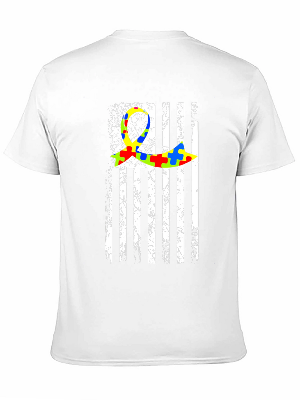 Autism Awareness Flag Graphic T-Shirt