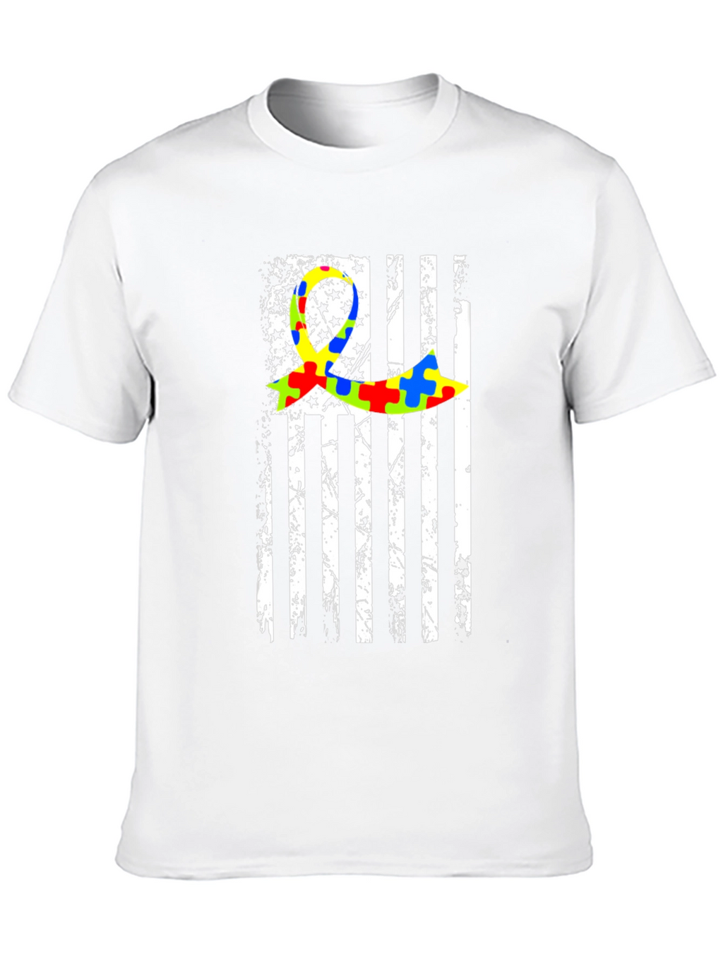 Autism Awareness Flag Graphic T-Shirt