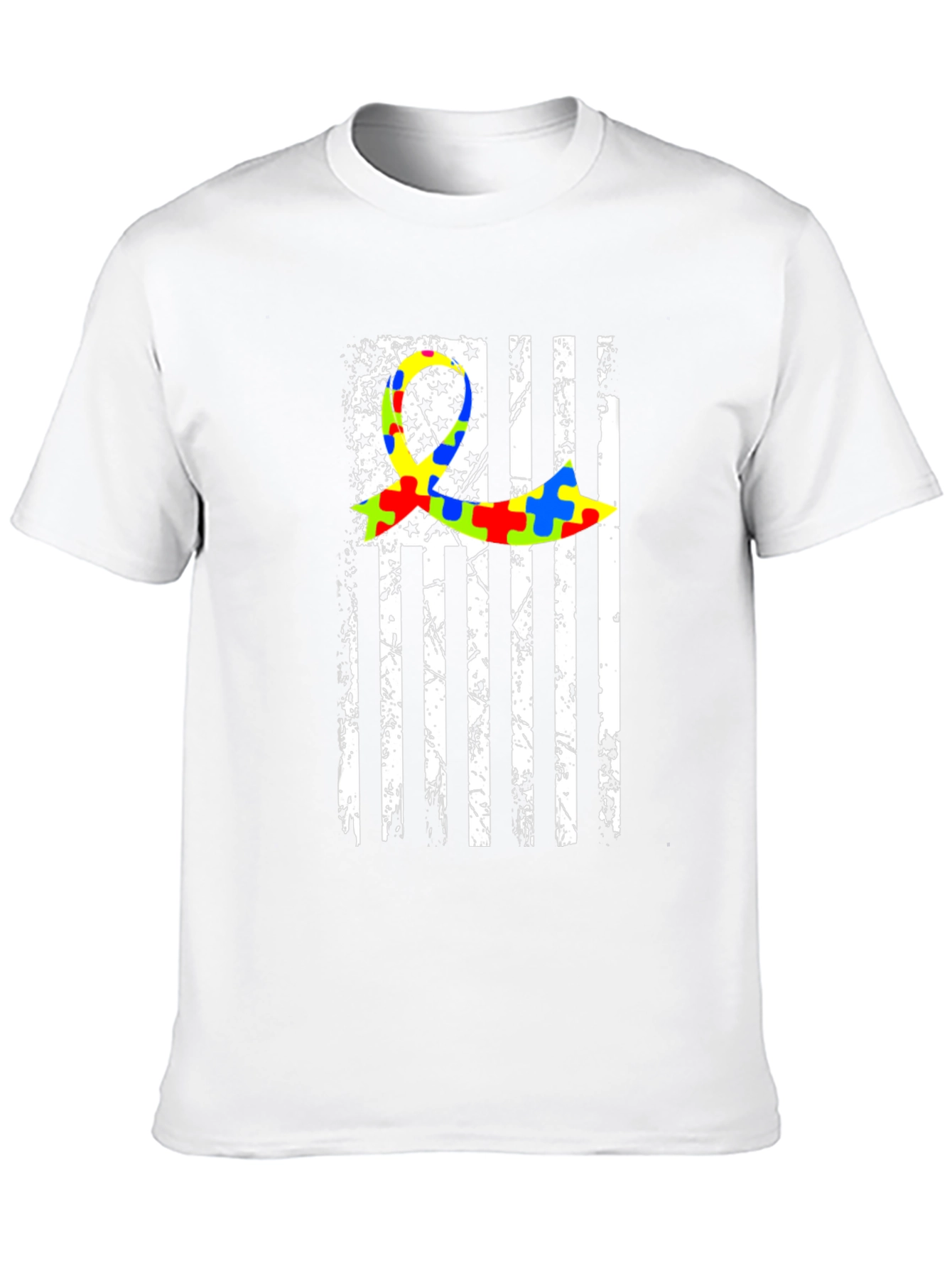 Autism Awareness Flag Graphic T-Shirt