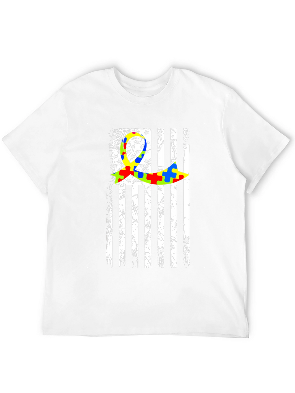 Autism Awareness Flag Graphic T-Shirt