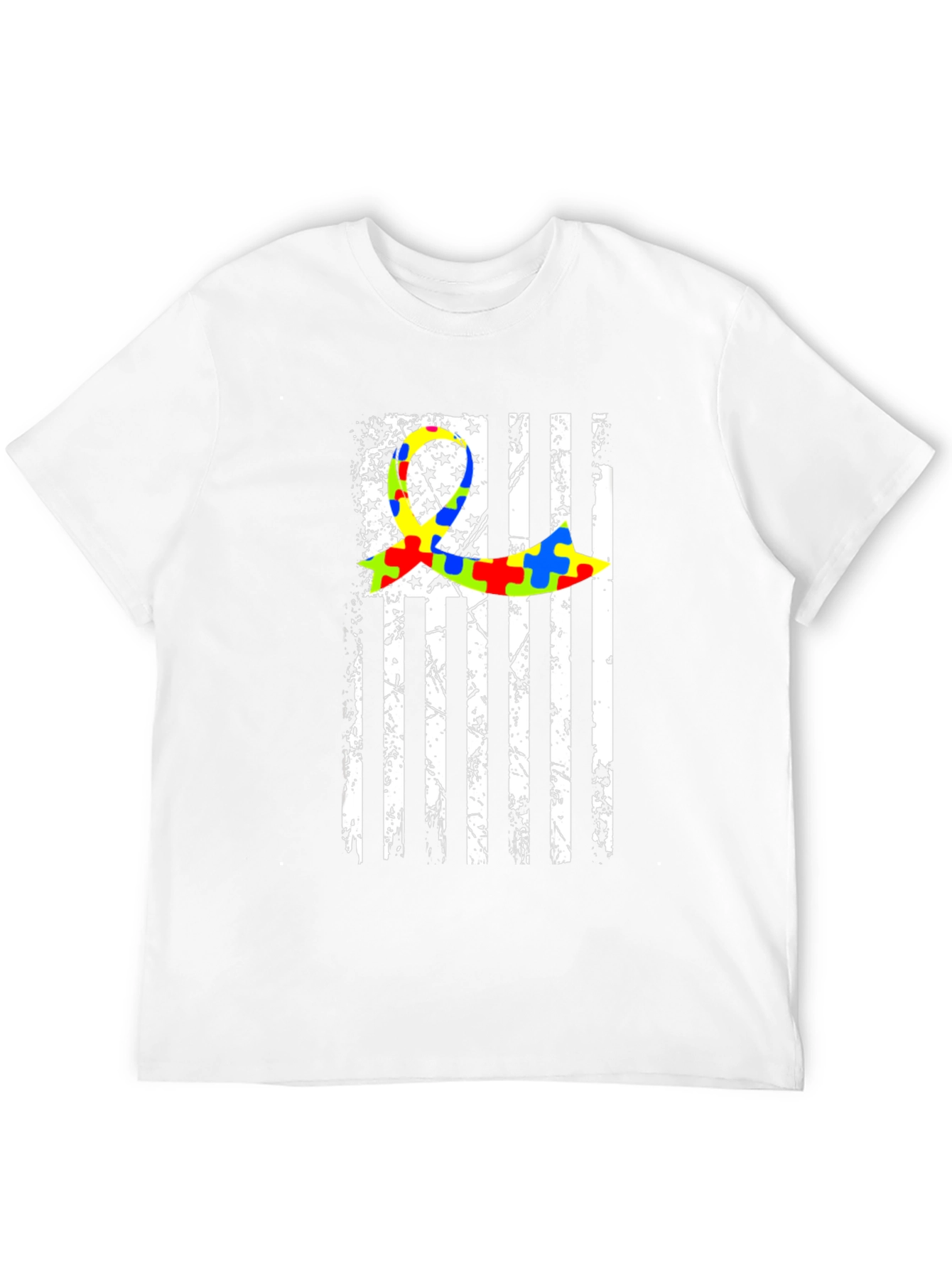 Autism Awareness Flag Graphic T-Shirt