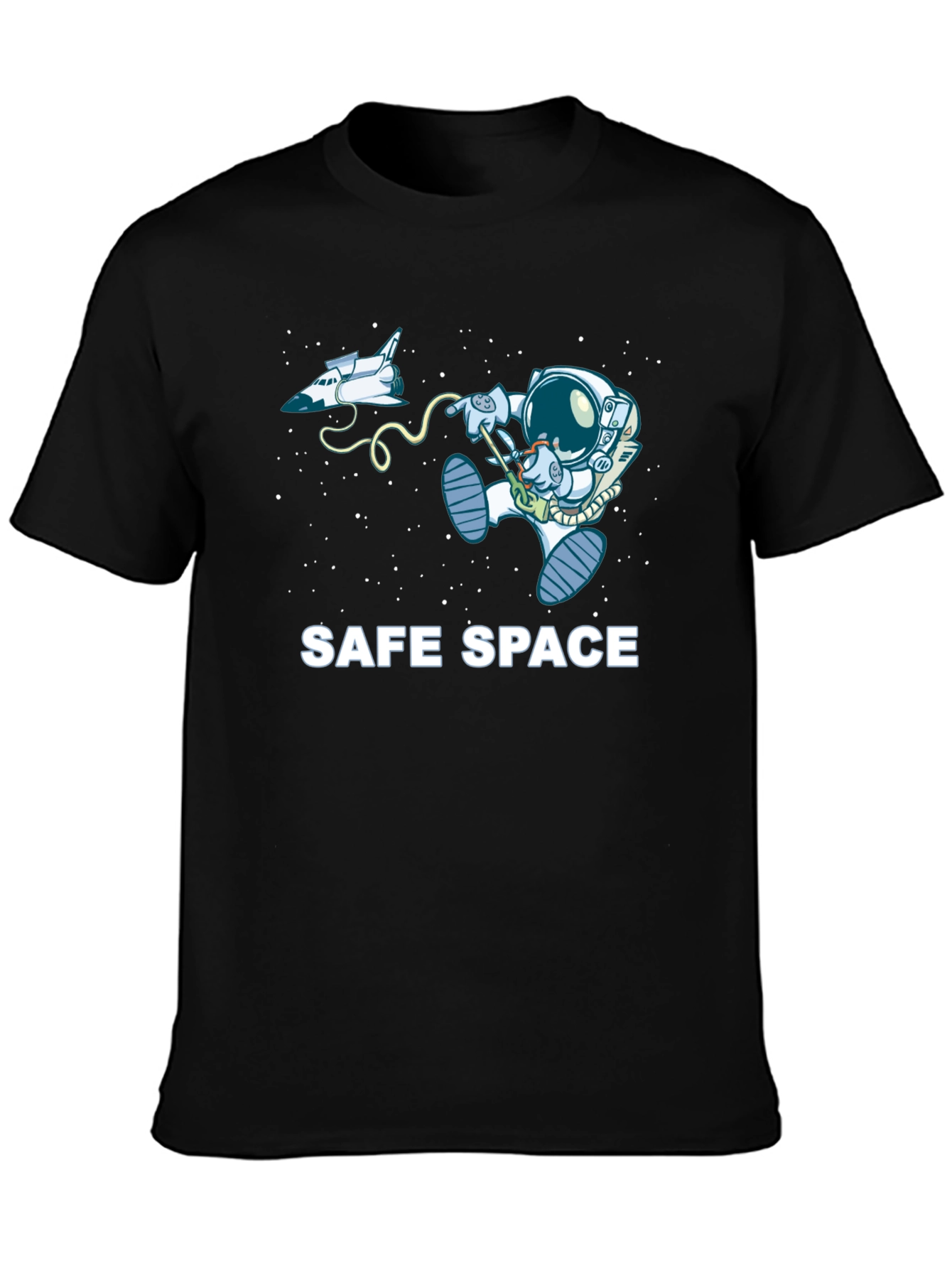 Safe Space Astronaut T-Shirt - Funny Outer Space Tee