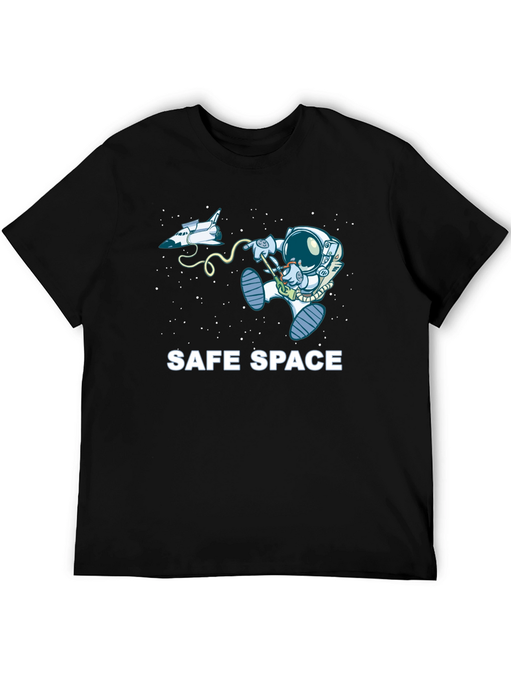 Safe Space Astronaut T-Shirt - Funny Outer Space Tee