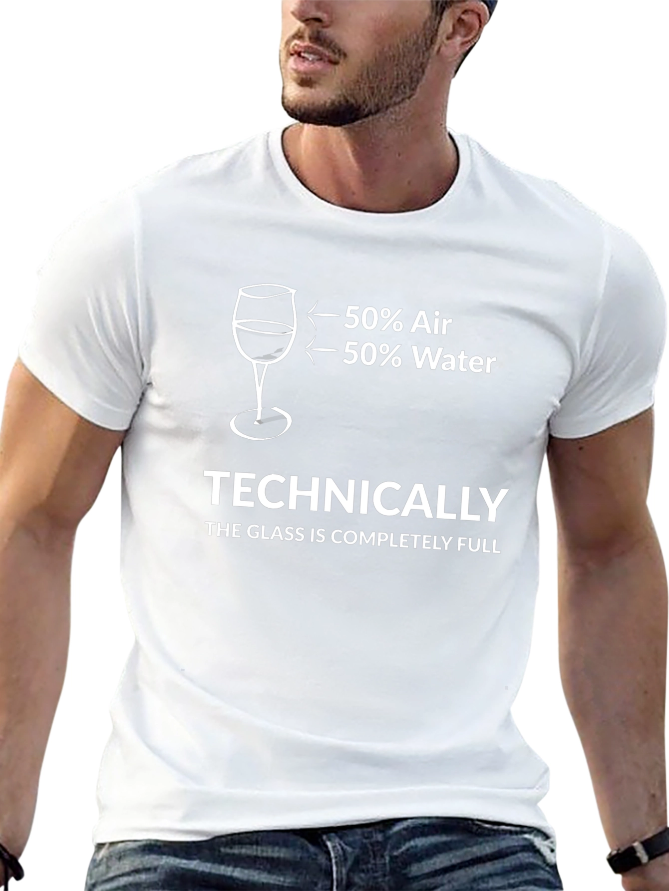 Funny Glass Half Full T-Shirt