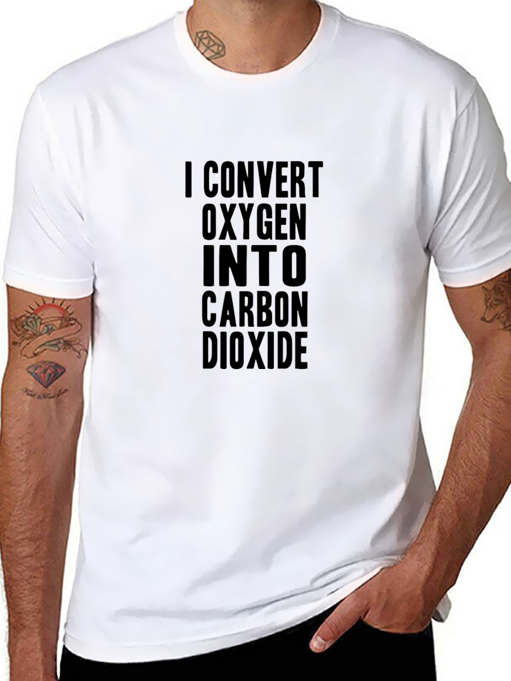 I Convert Oxygen Into Carbon Dioxide Black T-Shirt