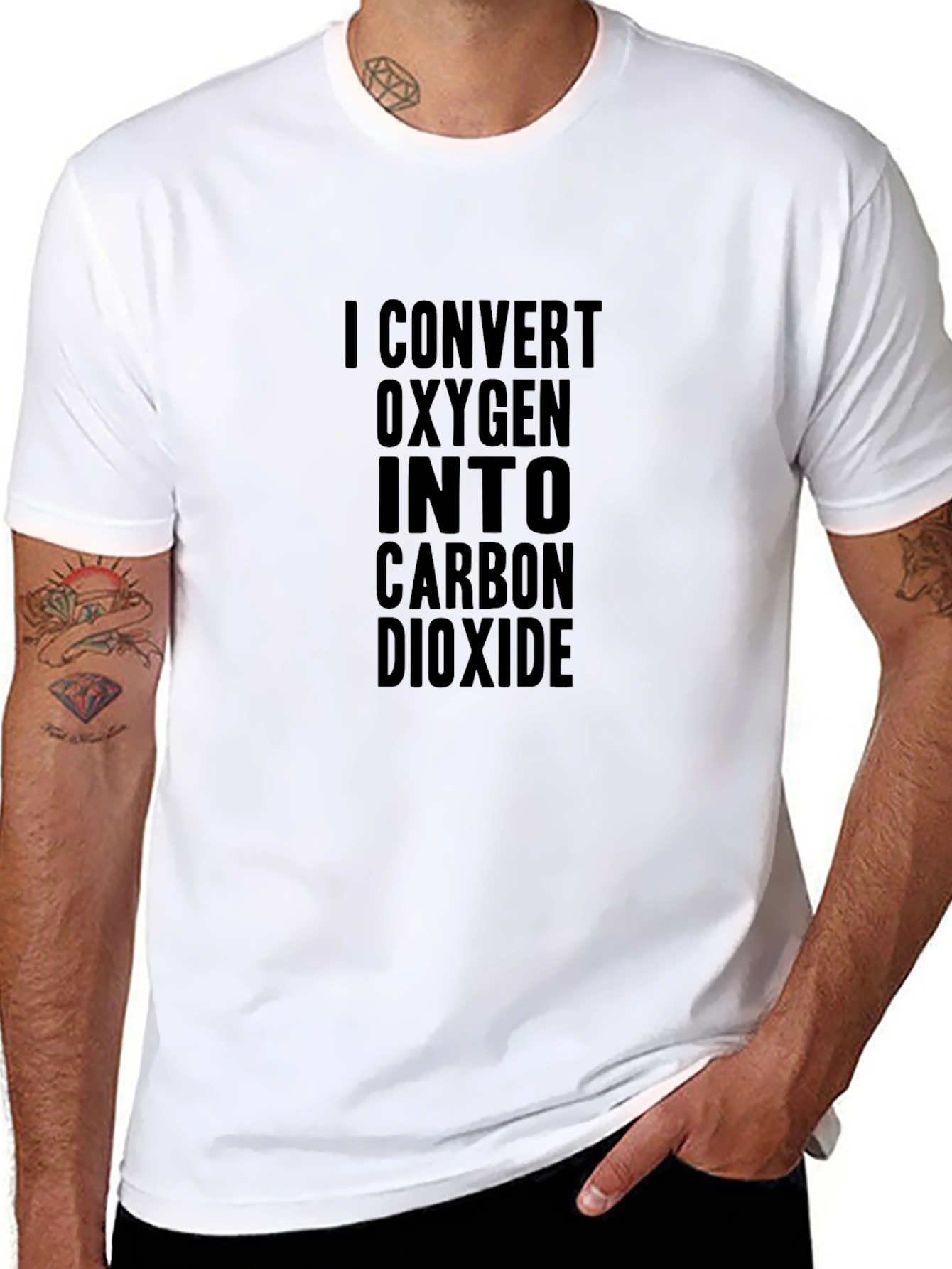 I Convert Oxygen Into Carbon Dioxide Black T-Shirt