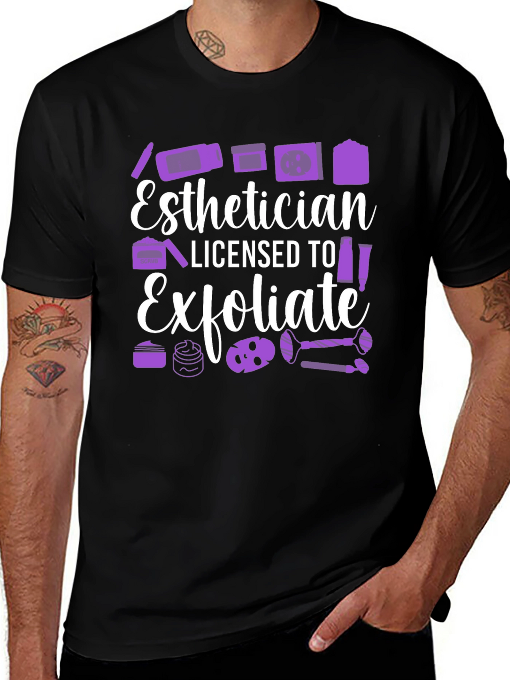 Esthetician Licensed To Exfoliate T-Shirt
