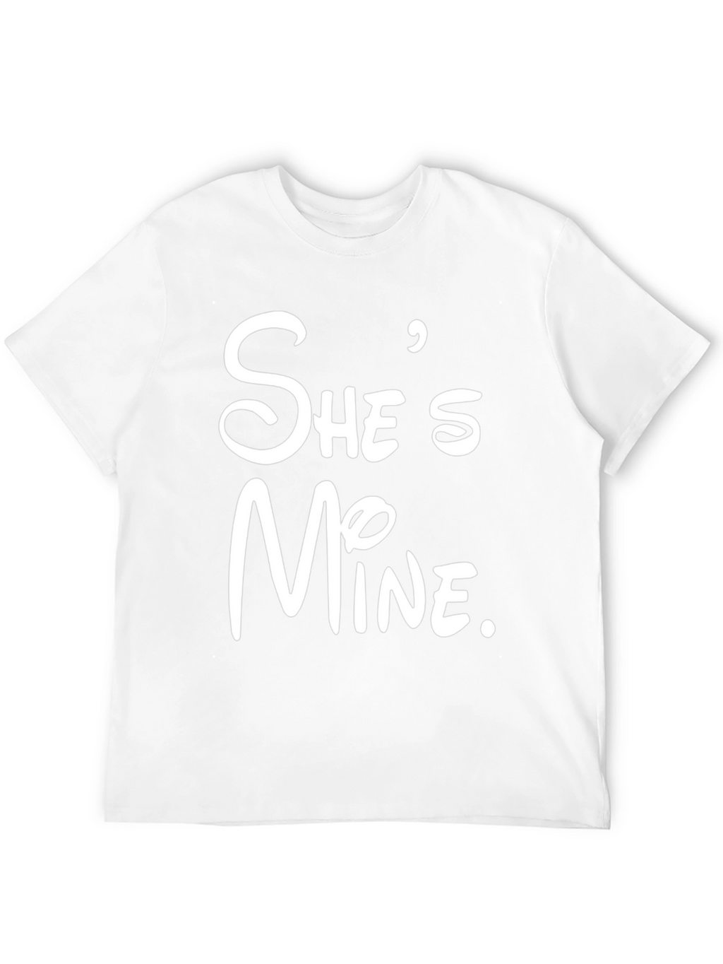 Shes Mine Black T-Shirt - Couples Matching Tee