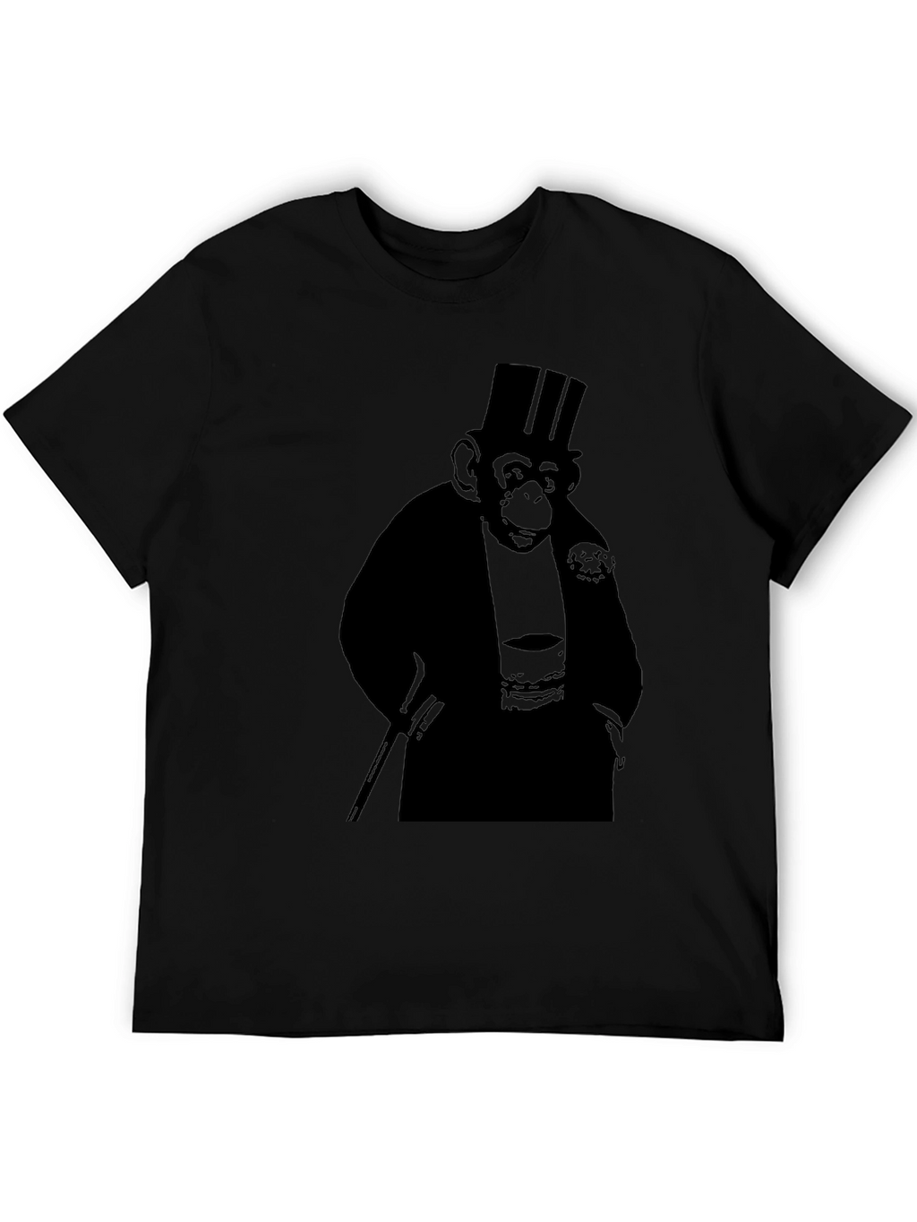 Gentleman Monkey T-Shirt - Black