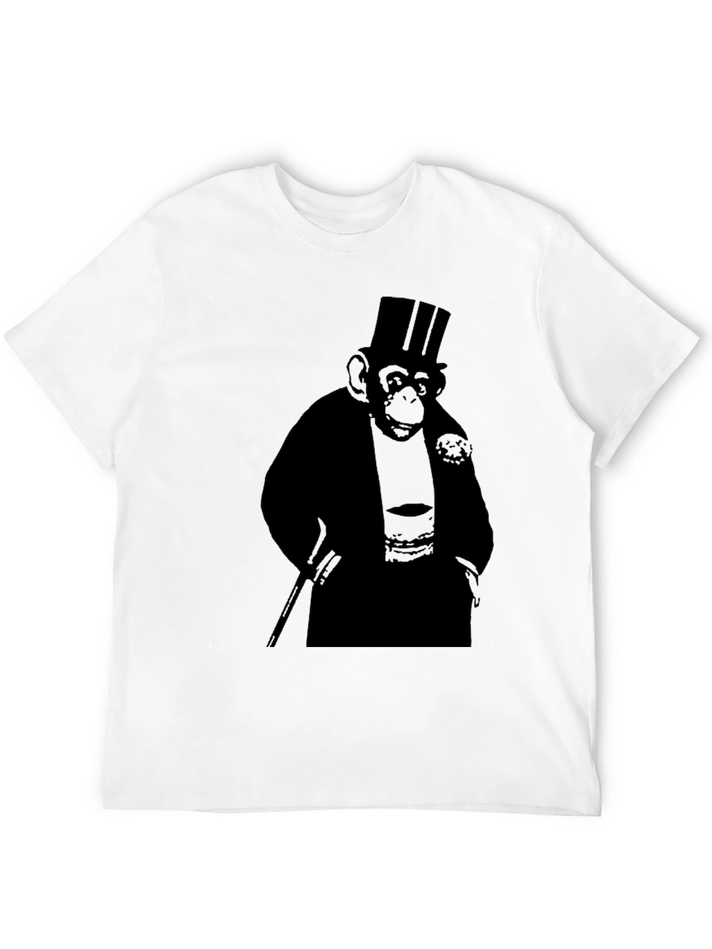 Gentleman Monkey T-Shirt - Black