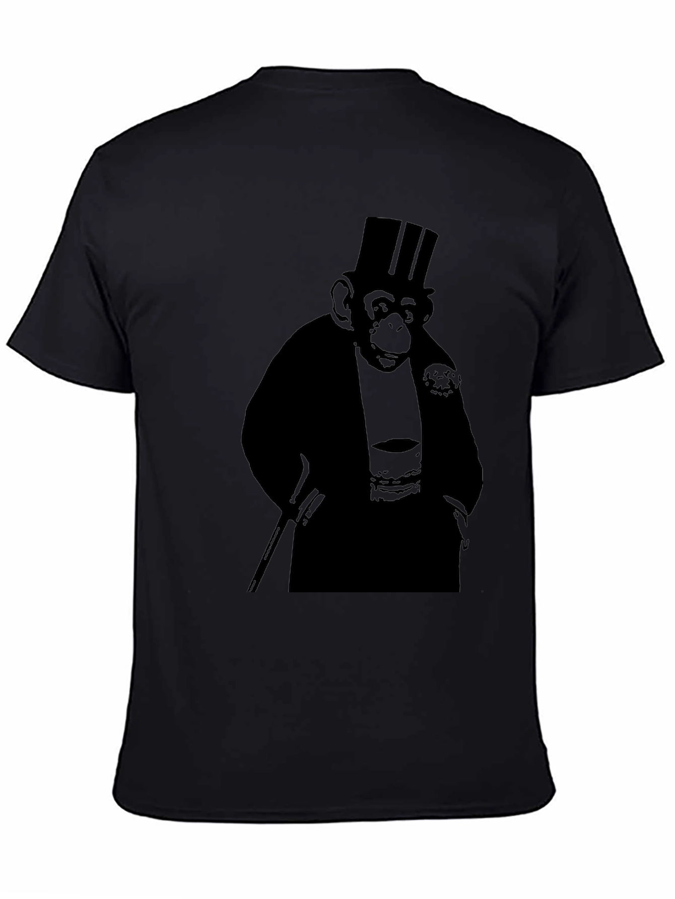 Gentleman Monkey T-Shirt - Black