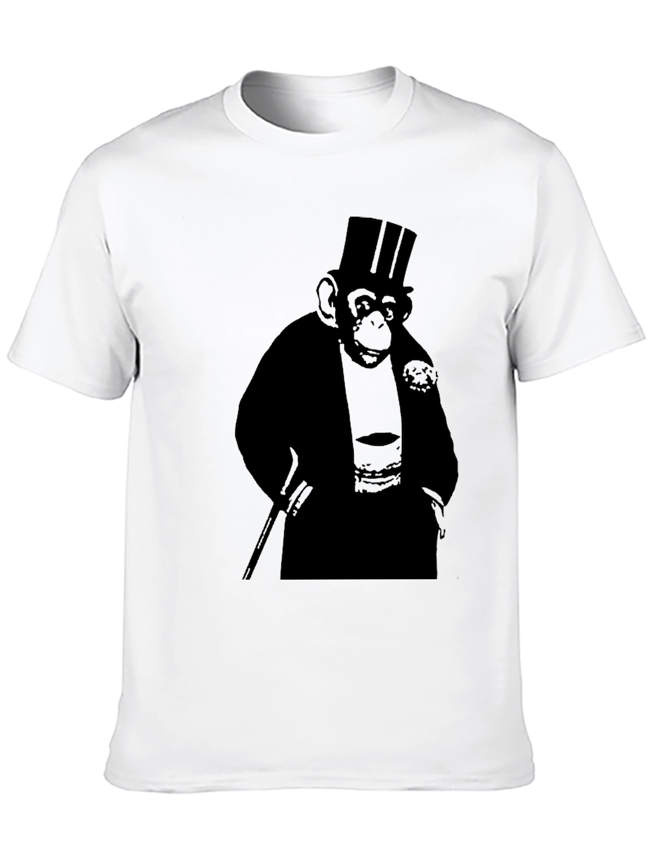 Gentleman Monkey T-Shirt - Black