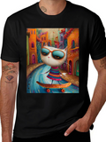 Cool Cat Skateboard Graphic Tee