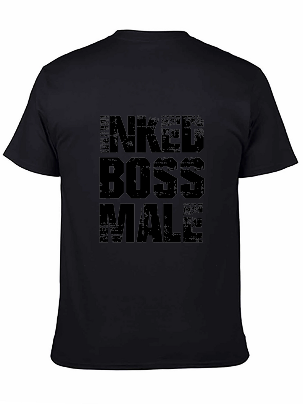Inked Boss Male Black Graphic Tee