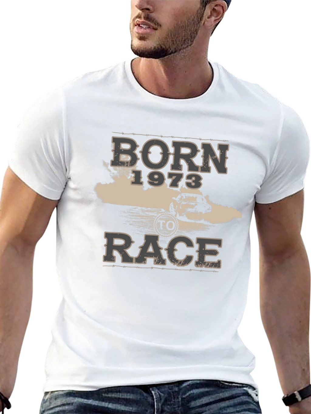Born 1973 To Race Graphic Tee