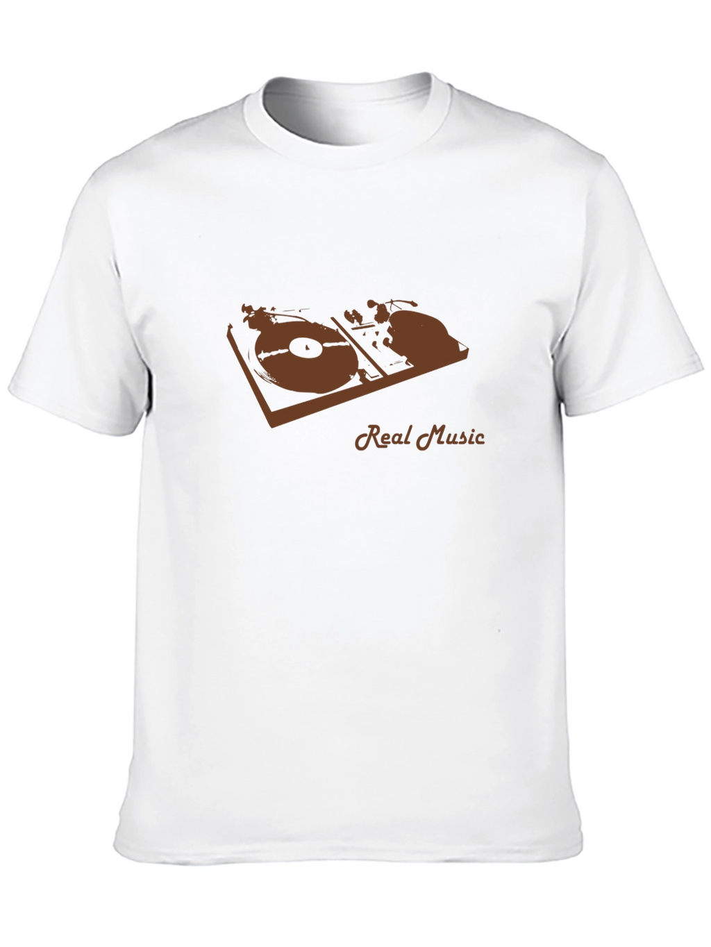 Real Music Graphic Tee - Black Casual T-Shirt