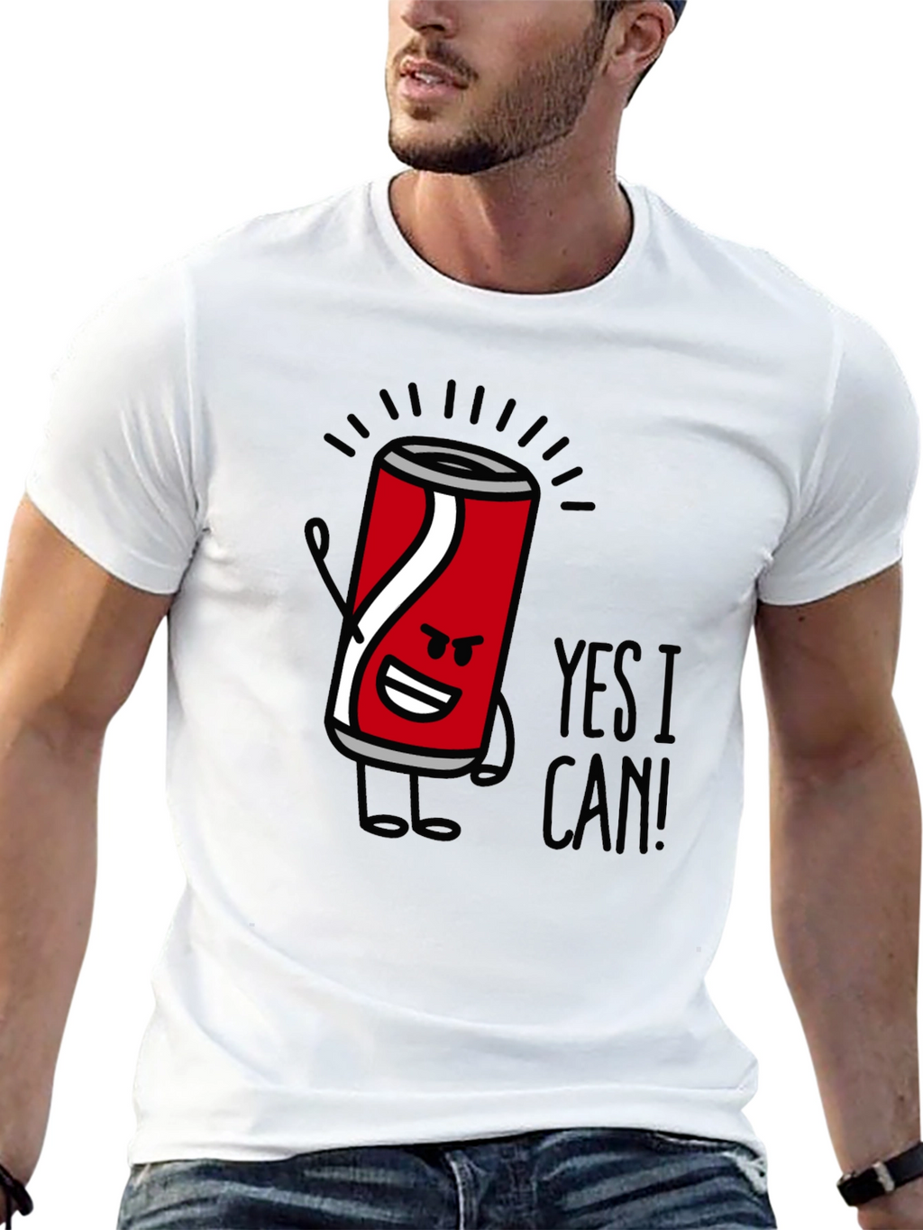 Yes I Can! Graphic Tee - Trendy Cool T-Shirt