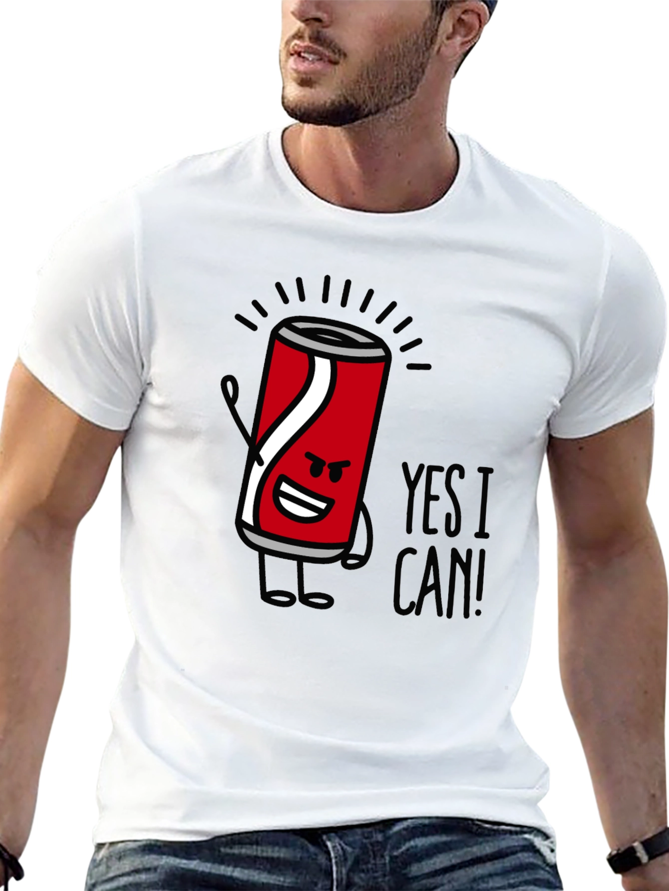 Yes I Can! Graphic Tee - Trendy Cool T-Shirt