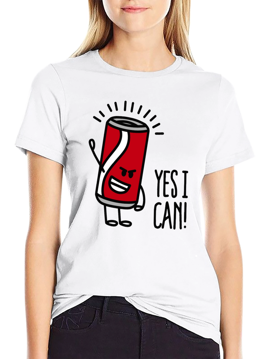 Yes I Can! Graphic Tee - Trendy Cool T-Shirt