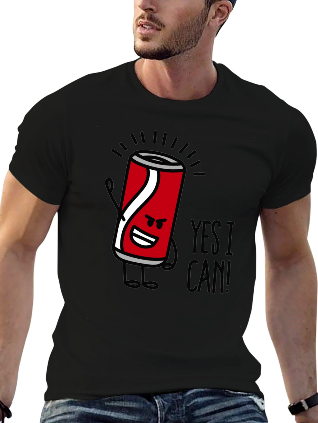 Yes I Can! Graphic Tee - Trendy Cool T-Shirt