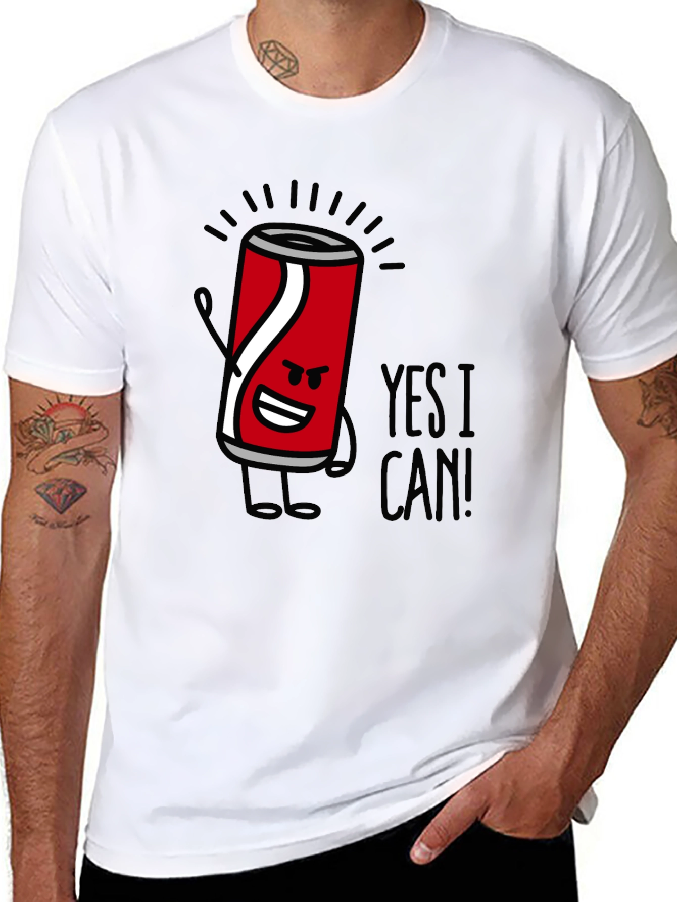 Yes I Can! Graphic Tee - Trendy Cool T-Shirt