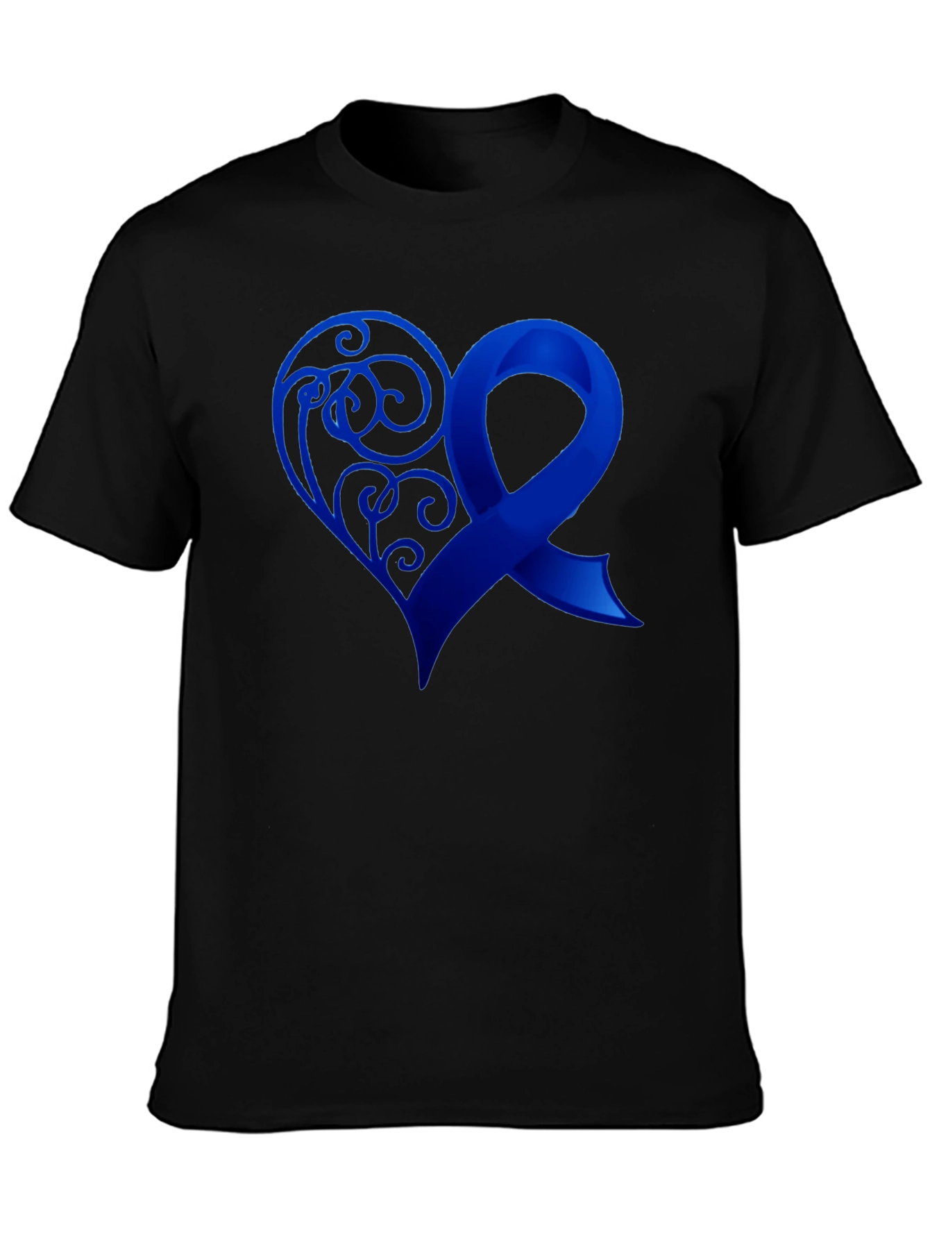 Awareness Ribbon Heart Graphic T-Shirt