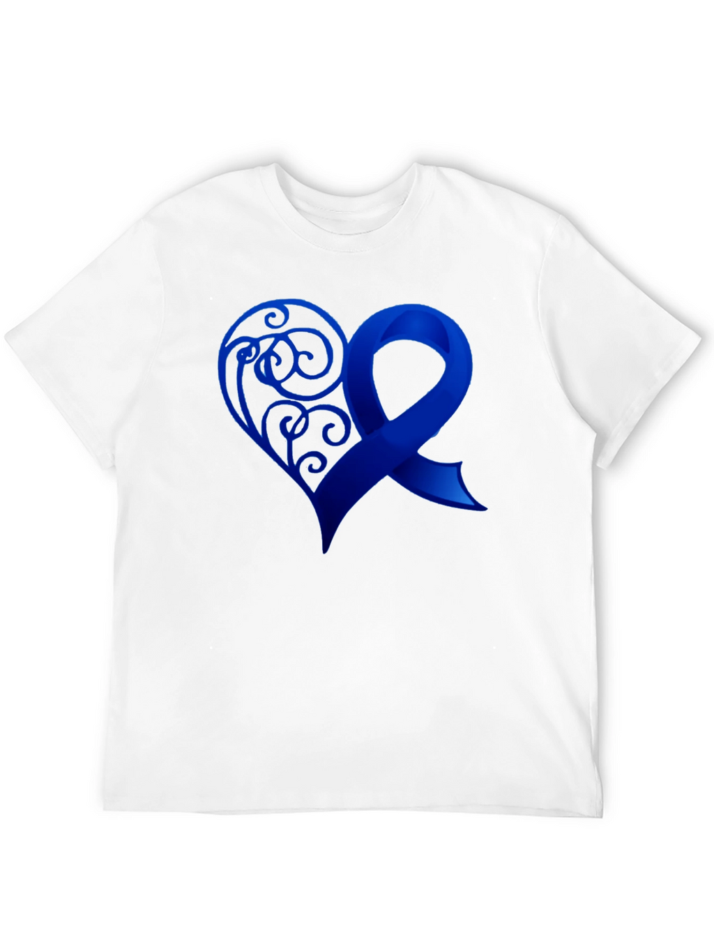 Awareness Ribbon Heart Graphic T-Shirt