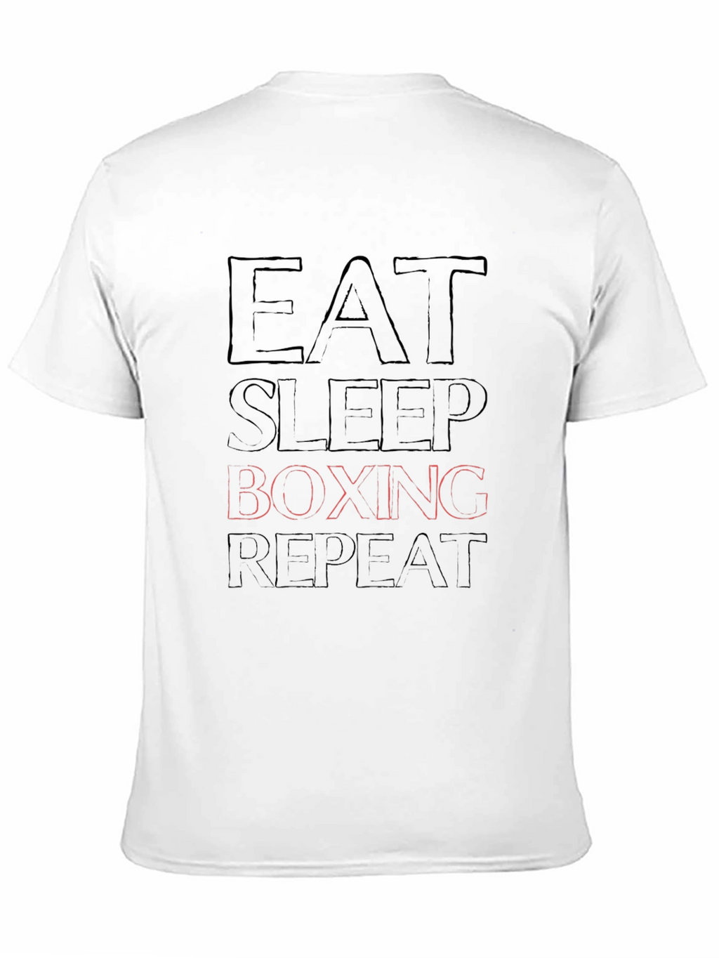 Eat Sleep Boxing Repeat Black T-Shirt