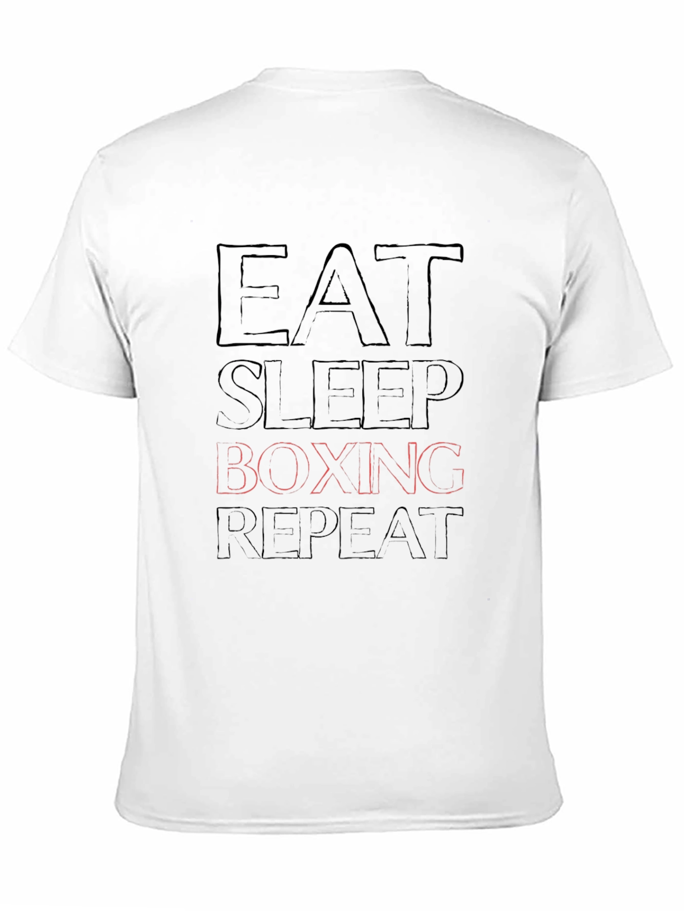 Eat Sleep Boxing Repeat Black T-Shirt