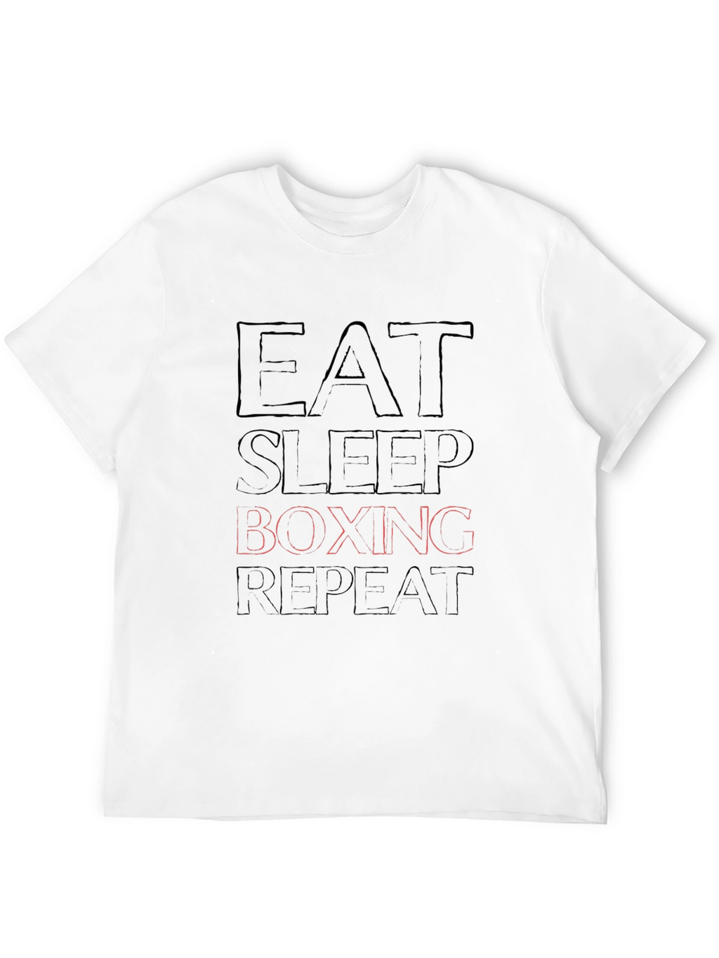 Eat Sleep Boxing Repeat Black T-Shirt