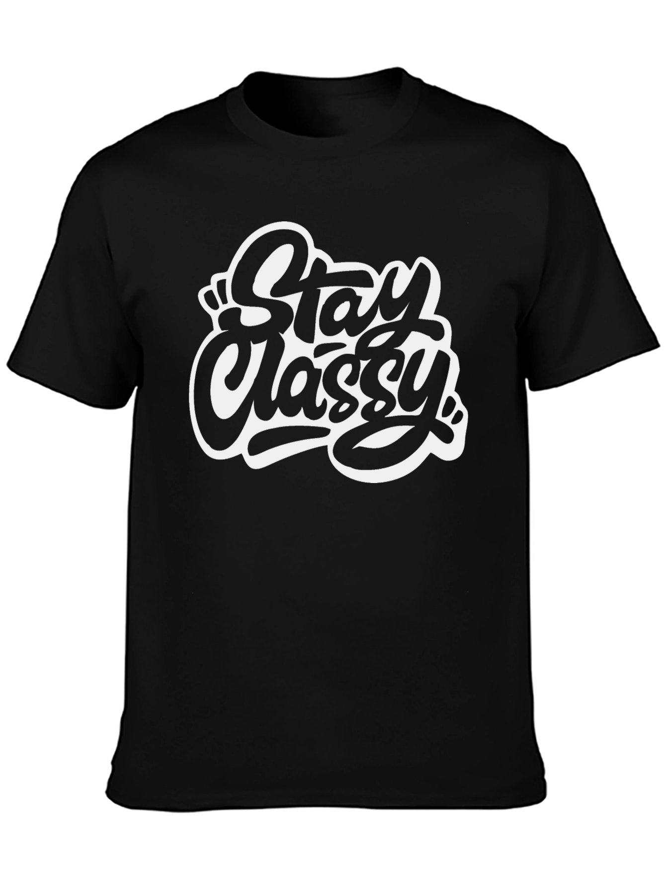 Stay Classy Black Graphic Tee