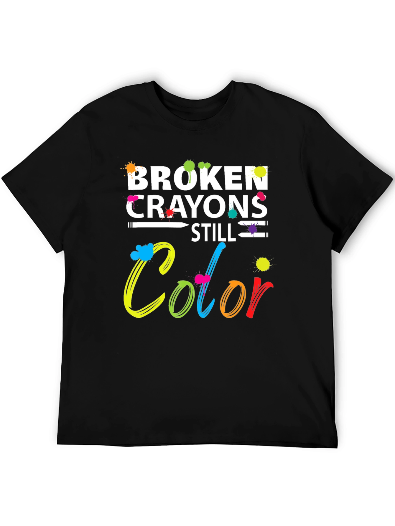 Broken Crayons Still Color Graphic Tee