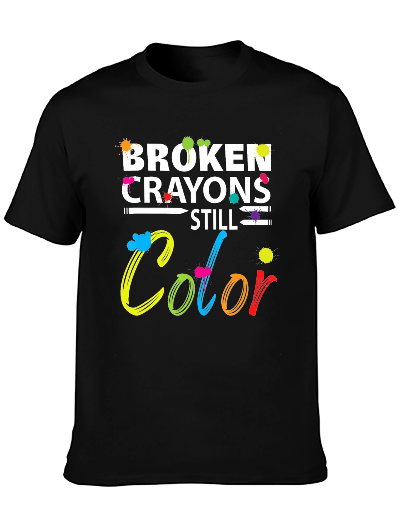 Broken Crayons Still Color Graphic Tee