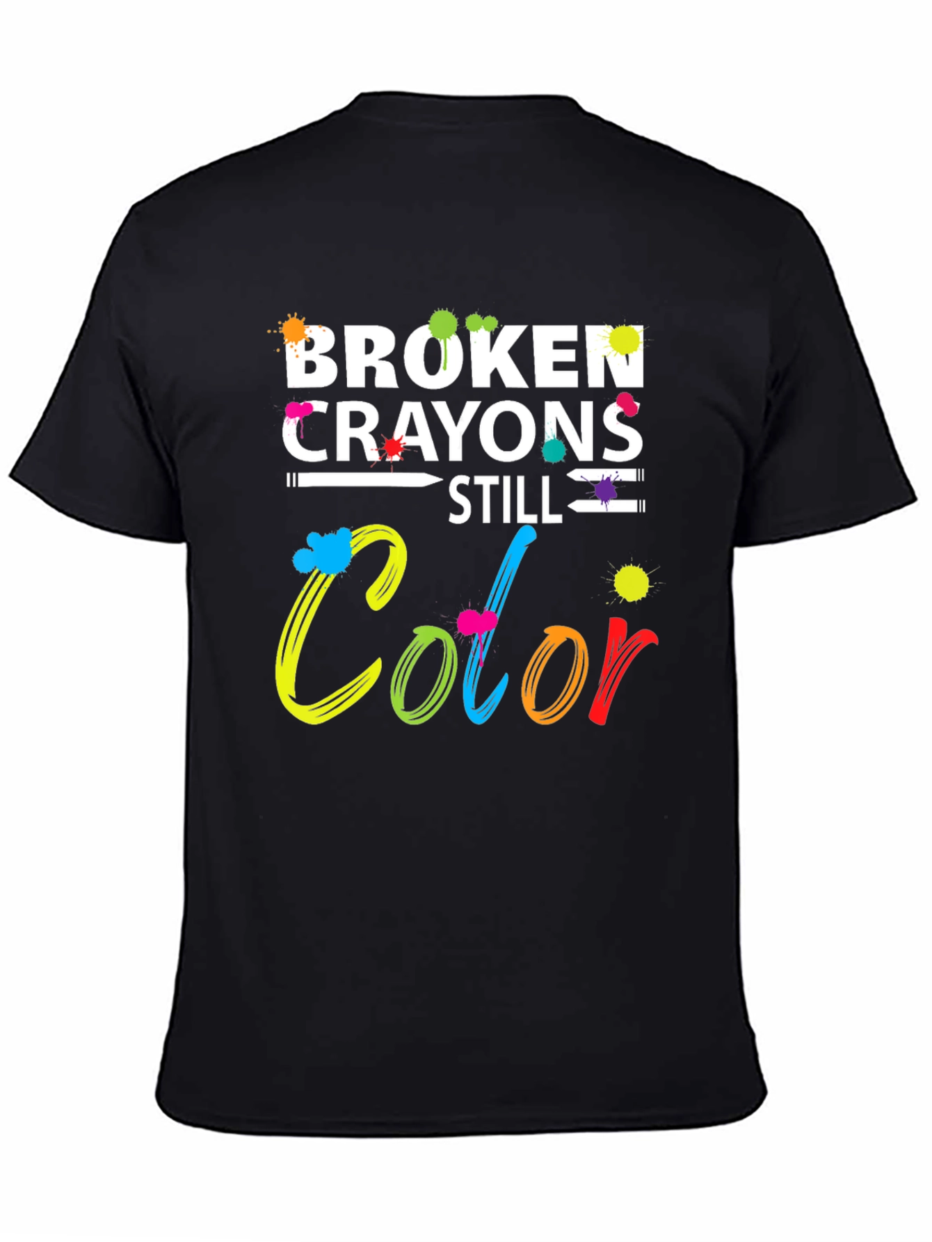 Broken Crayons Still Color Graphic Tee