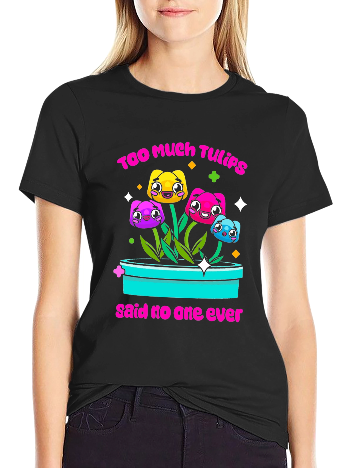 Too Much Tulips Funny T-Shirt