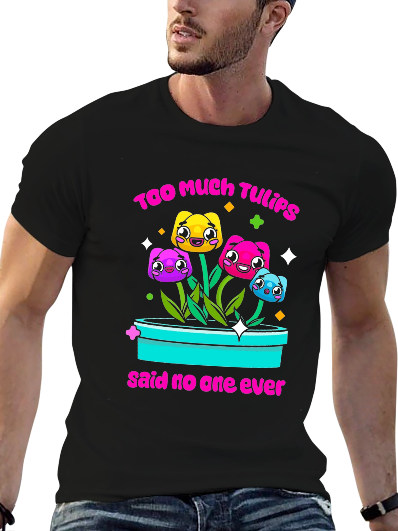 Too Much Tulips Funny T-Shirt