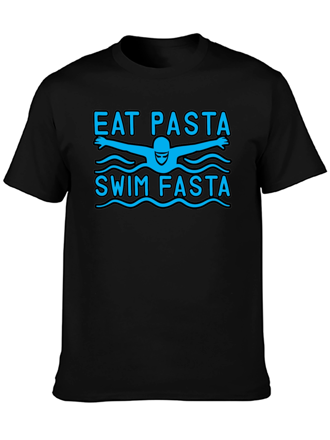 Eat Pasta Swim Fasta Graphic T-Shirt