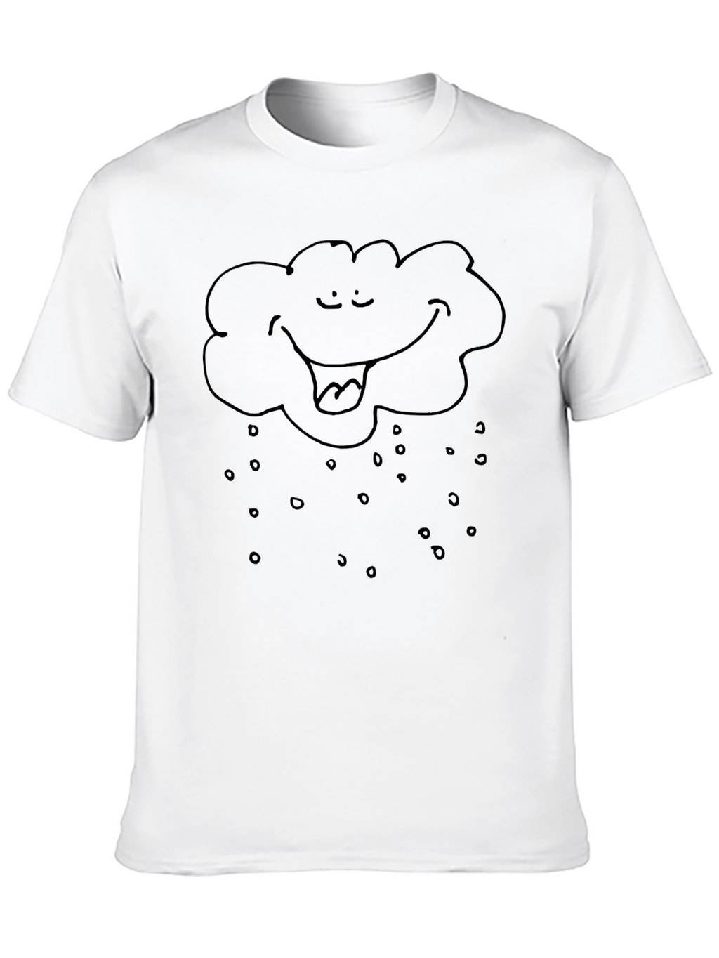 Rain Cloud Graphic Tee - Unisex Black T-Shirt