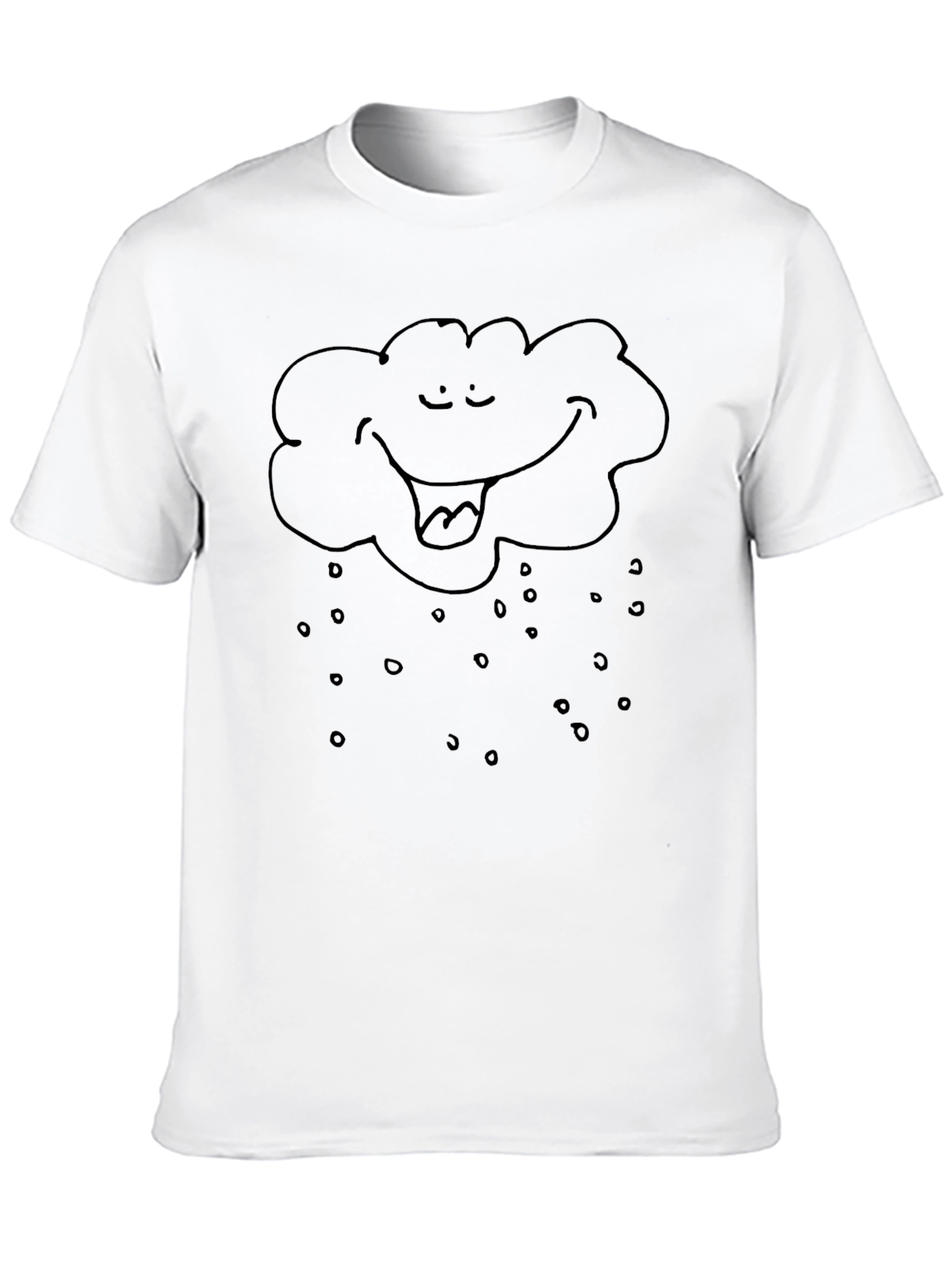 Rain Cloud Graphic Tee - Unisex Black T-Shirt