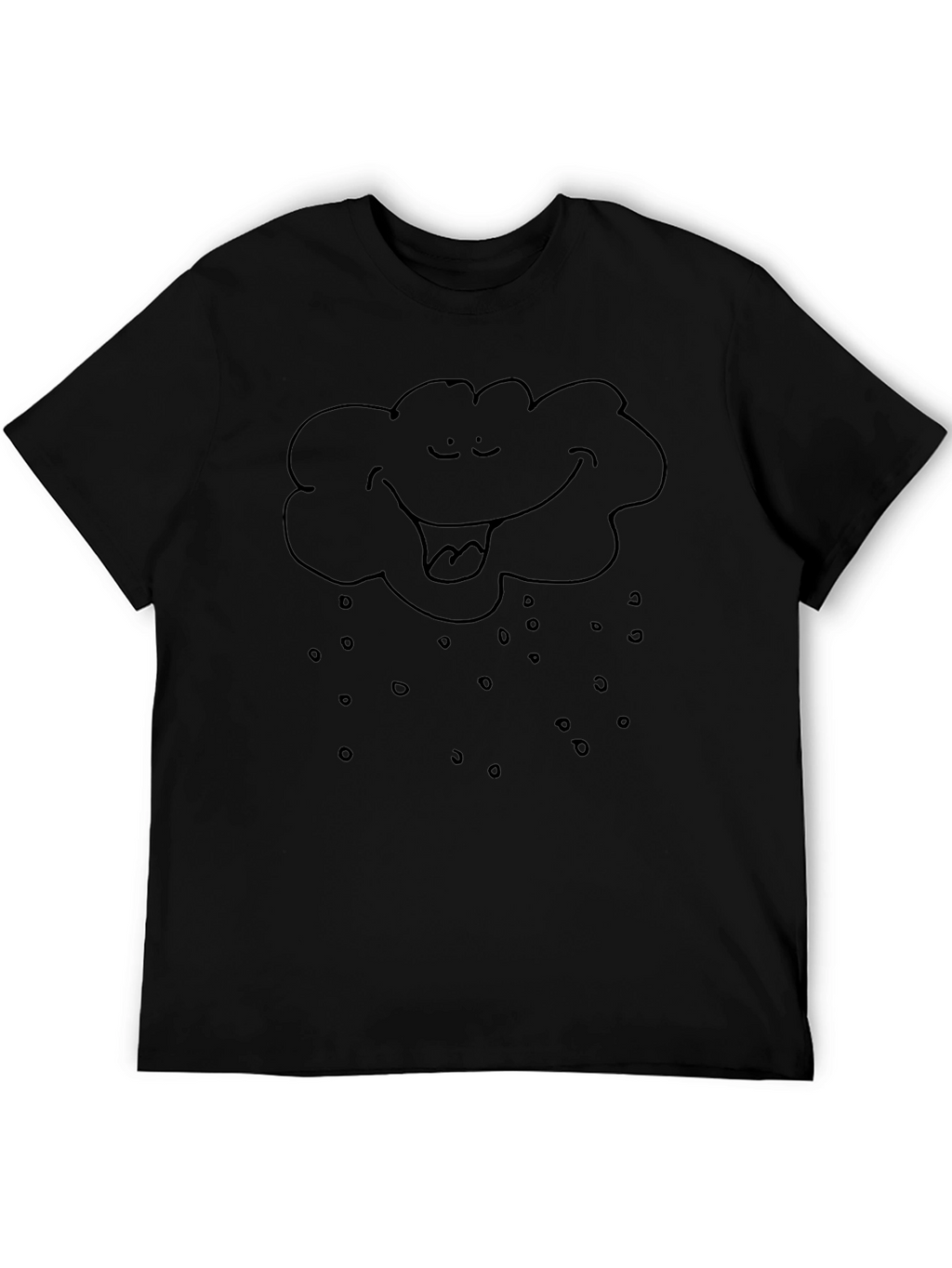 Rain Cloud Graphic Tee - Unisex Black T-Shirt