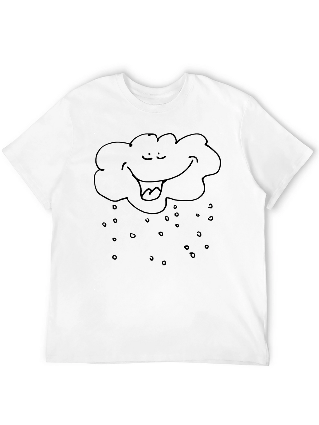 Rain Cloud Graphic Tee - Unisex Black T-Shirt