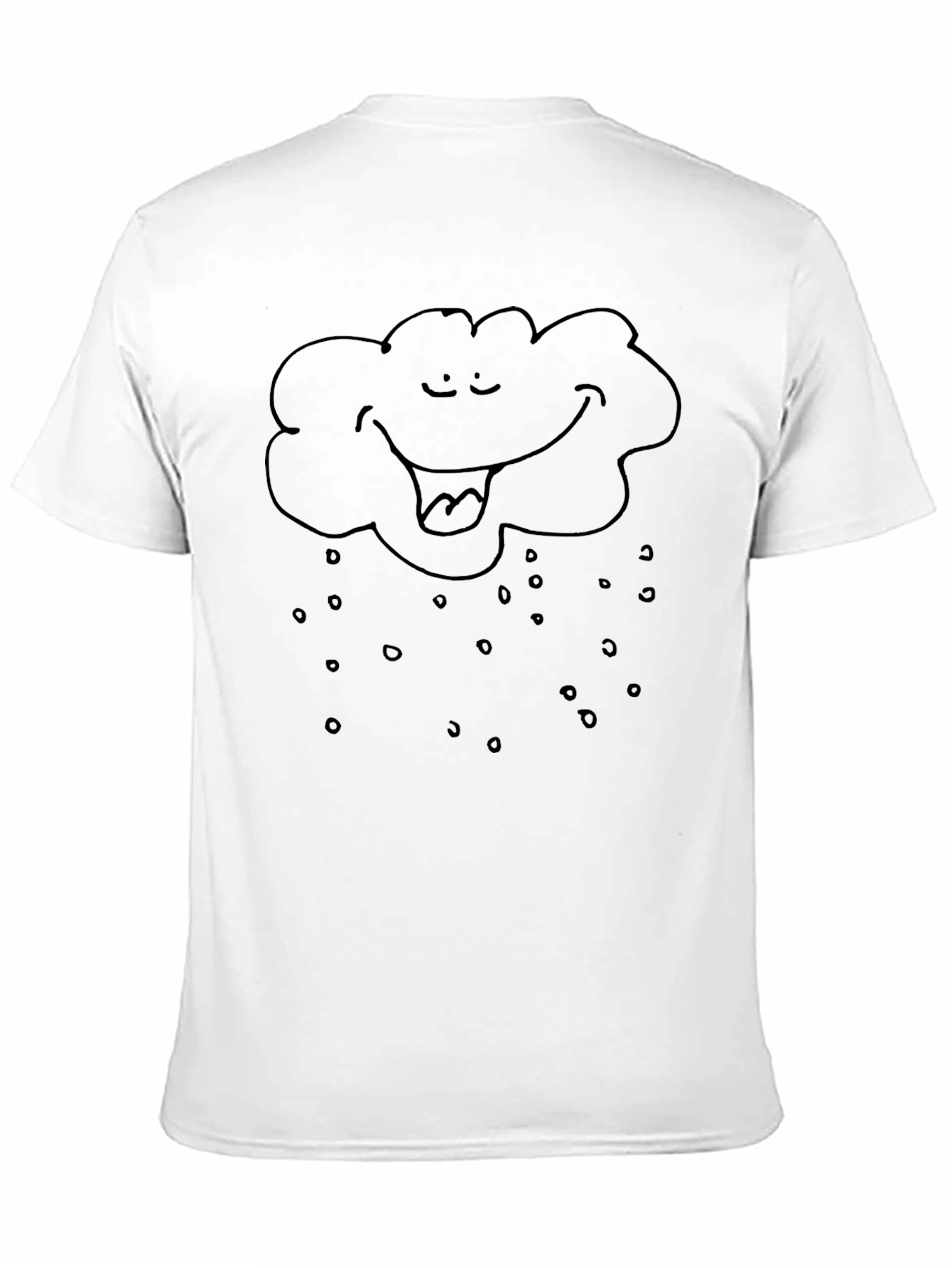 Rain Cloud Graphic Tee - Unisex Black T-Shirt
