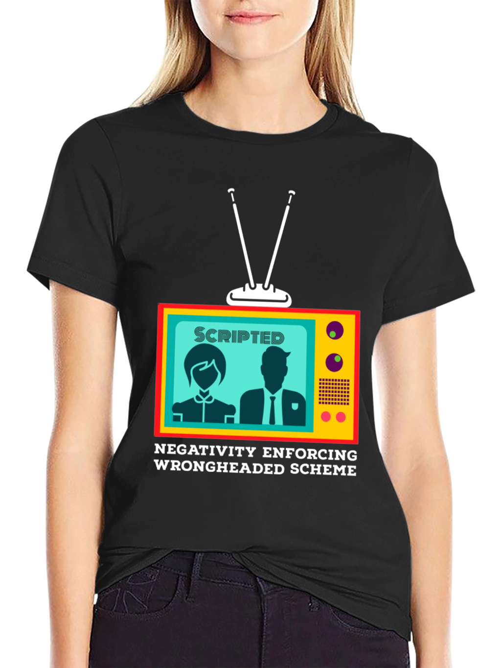 Scripted Negativity T-Shirt: Conspiracy Theory Tee