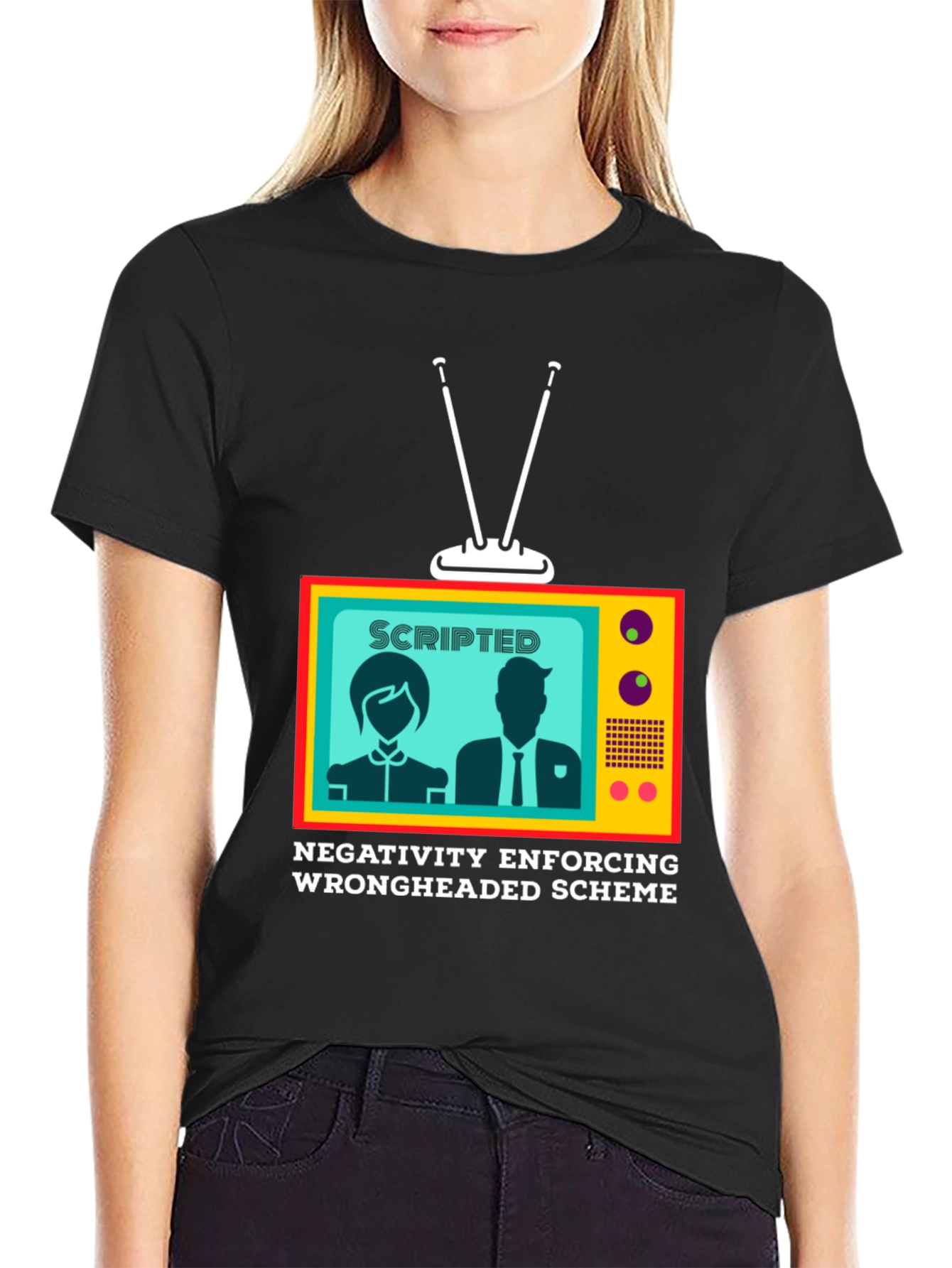 Scripted Negativity T-Shirt: Conspiracy Theory Tee