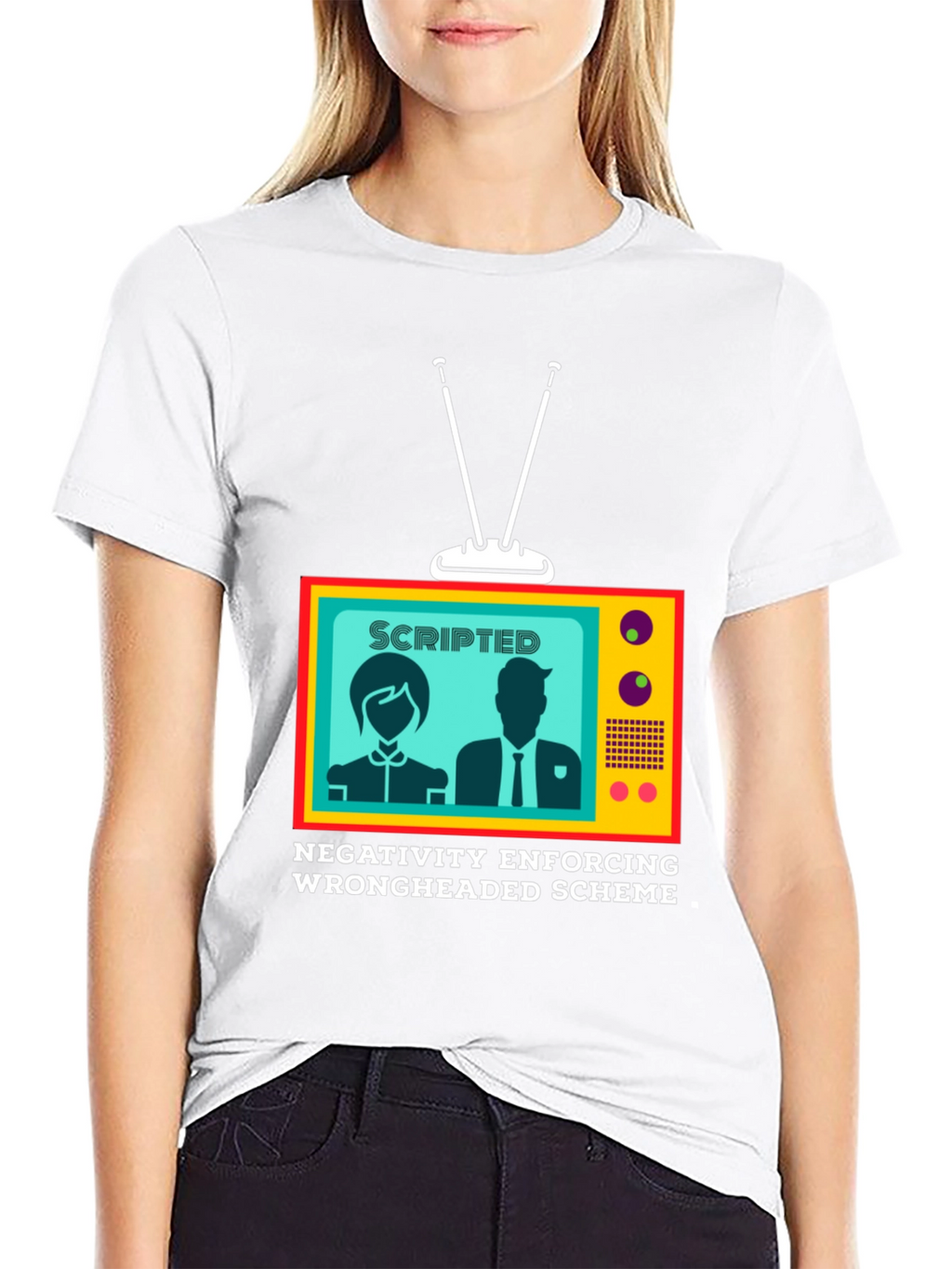 Scripted Negativity T-Shirt: Conspiracy Theory Tee
