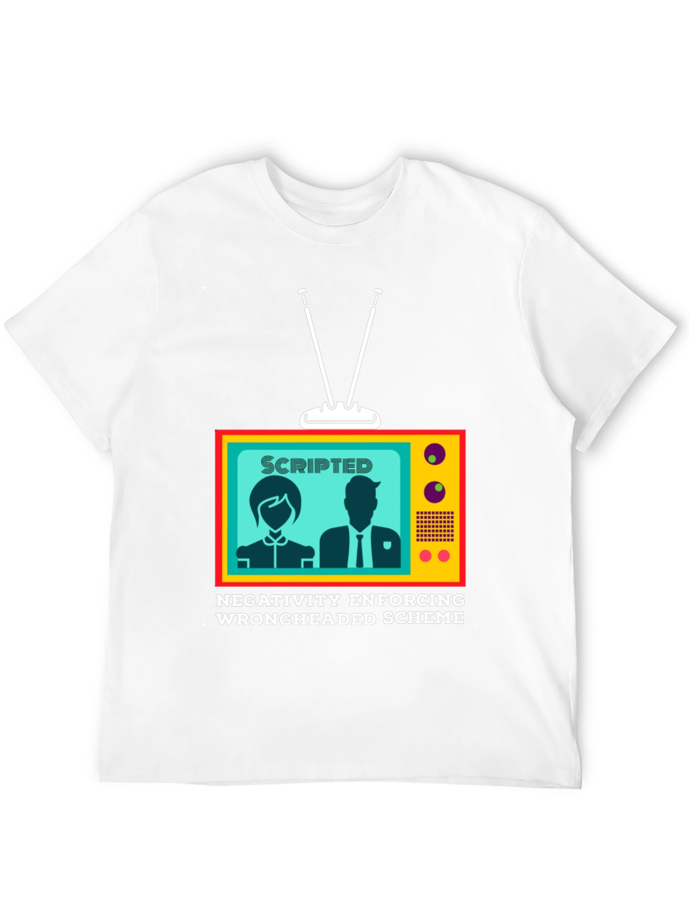 Scripted Negativity T-Shirt: Conspiracy Theory Tee